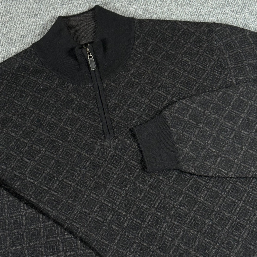 Jos A Bank‎ Signature Collection XL
Lambswool Blend 1/4 Zip Geometric Pullover